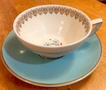Lyric Footed Cup & Saucer Set