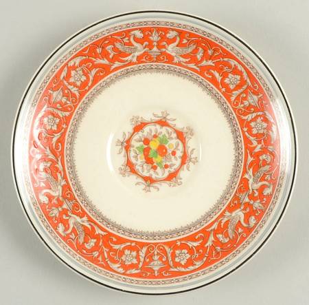 Medici Orange Red Saucer