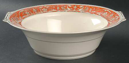 Medici Orange Red Round Vegetable No Lid