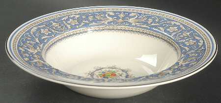 Medici Sky Blue Rim Soup Bowl