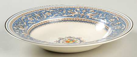 Medici Sky Blue Rim Soup Bowl