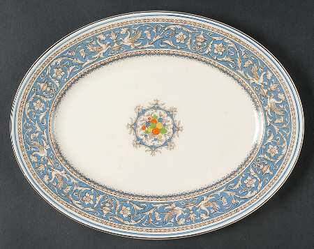 Medici Sky Blue 11" Oval Serving Platter