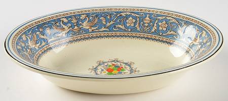 Medici Sky Blue 9" Oval Vegetable Bowl