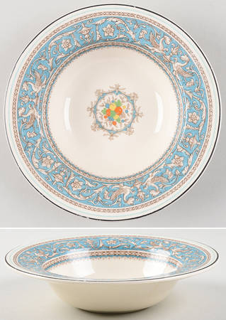 Medici Turquoise (Center Design) Lugged Cereal Bowl