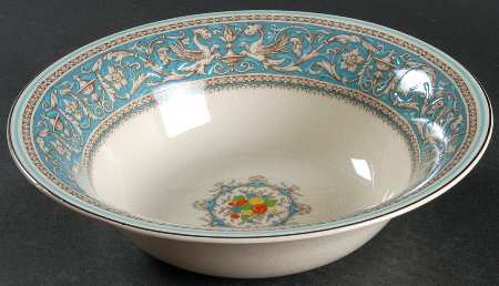 Medici Turquoise (Center Design) 8" Round Vegetable Bowl