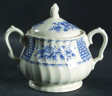 Melody Blue Sugar Bowl & Lid