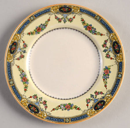 Argyle (Yellow Trim) Bread & Butter Plate