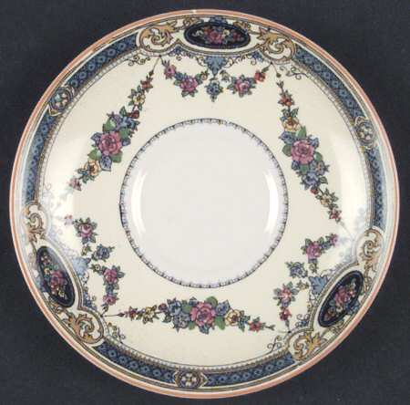 Argyle (Yellow Trim) Saucer