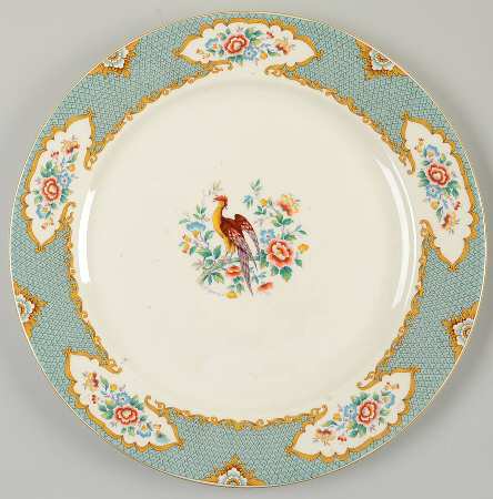 Old Bow Pheasant Green 13" Chop Plate (Round Platter)