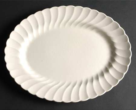Olde Chelsea White 14" Oval Serving Platter