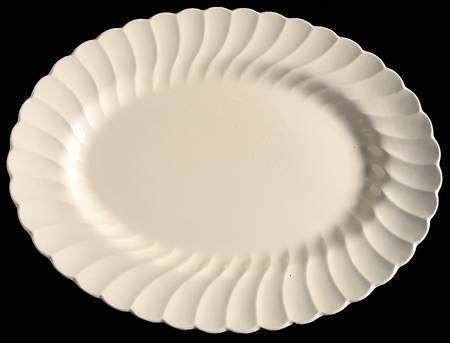 Olde Chelsea White 16" Oval Serving Platter