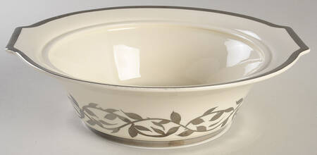 Old Silver Lustre Round Vegetable No Lid