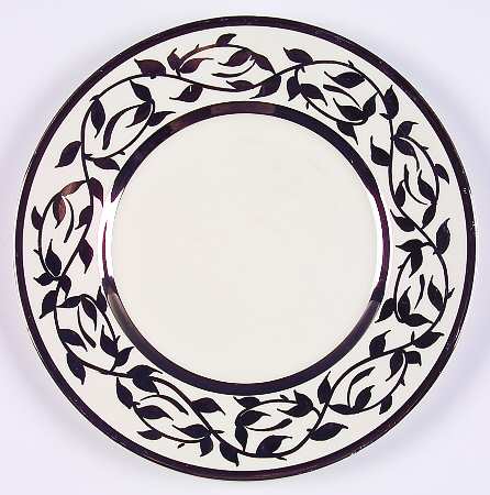 Old Silver Lustre Salad Plate