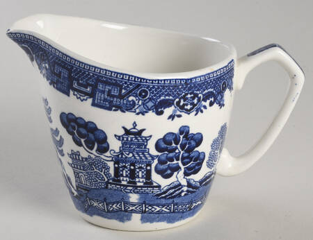 Old Willow Blue Creamer