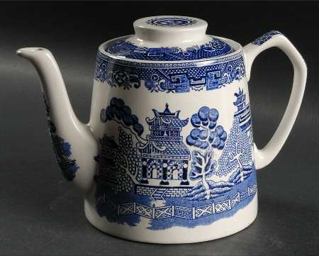Old Willow Blue Teapot & Lid