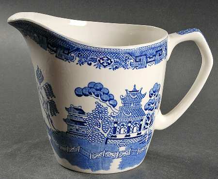 Old Willow Blue 32 Oz Pitcher