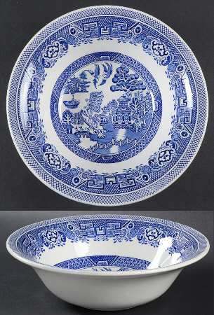 Old Willow Blue 8" Round Vegetable Bowl