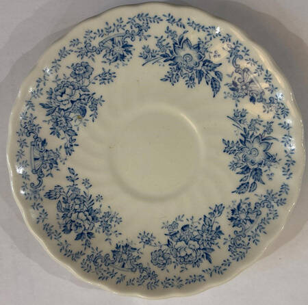 Oriental Garden Blue Saucer