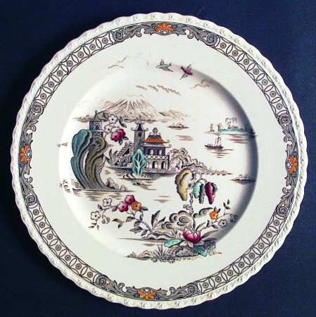 Pagoda Dinner Plate