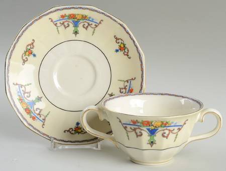 Paramount Flat Bouillon Cup & Saucer