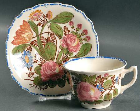 Peasantry Flat Cup & Saucer Set