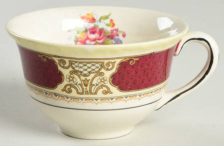 Persian Rose Flat Cup