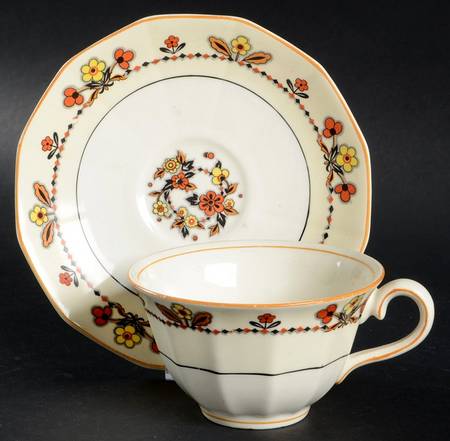 Portland Flat Cup & Saucer Set