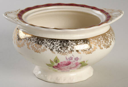 Princess Elizabeth Red Sugar Bowl No Lid