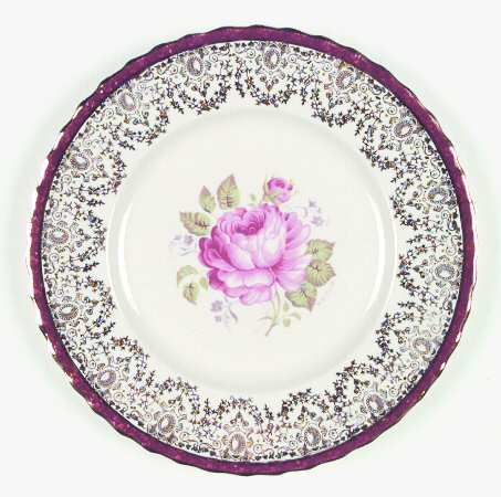 Princess Elizabeth Red Salad Plate