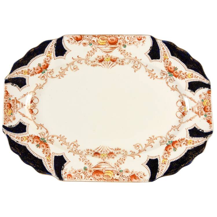 The Regal Blue (Smooth) 16" Oval Serving Platter