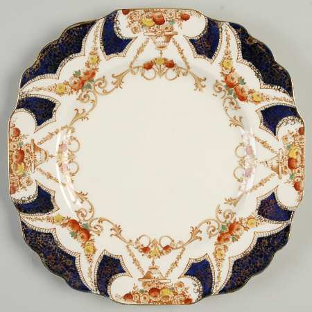 The Regal Blue (Smooth) Square Luncheon Plate