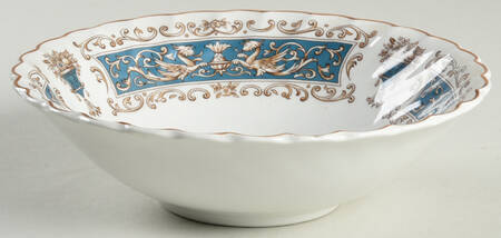 Rialto Teal Blue Coupe Cereal Bowl