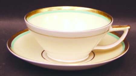 Royal Crown Yellow Footed Cup & Saucer Set
