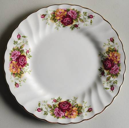 Rose Garden Salad Plate