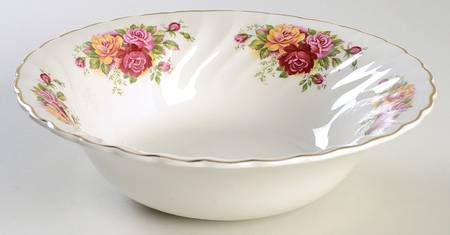 Rose Garden 8" Round Vegetable Bowl