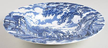 Royal Mail Blue Large Rim Soup Bowl