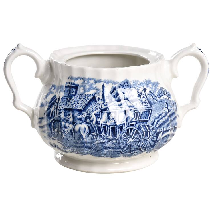 Royal Mail Blue Sugar Bowl No Lid