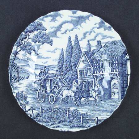 Royal Mail Blue Salad Plate
