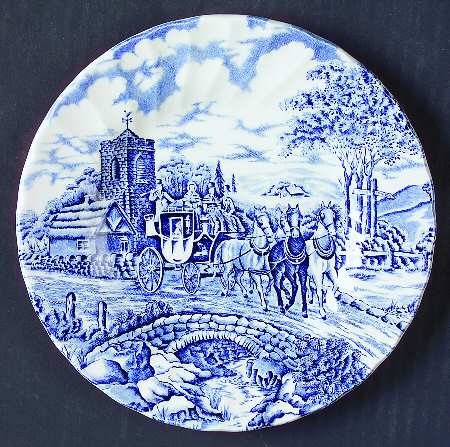 Royal Mail Blue Bread & Butter Plate