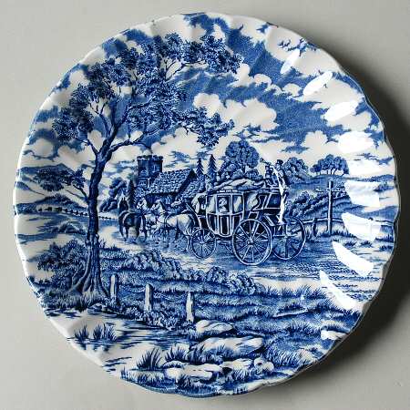 Royal Mail Blue Saucer for Cream Soup Bowl
