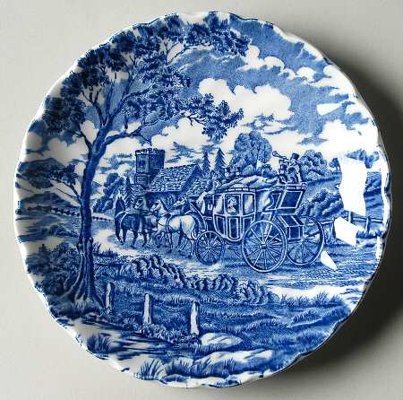 Royal Mail Blue Saucer