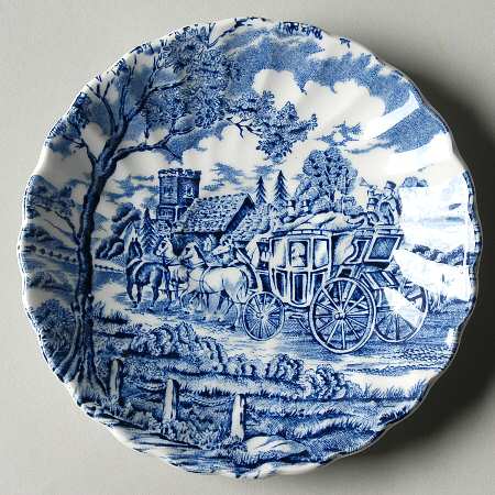 Royal Mail Blue Saucer for Demitasse Cup
