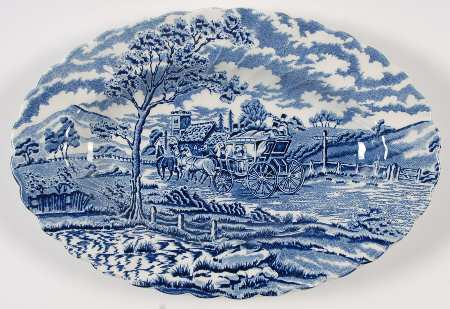 Royal Mail Blue Relish/Gravy Underplate