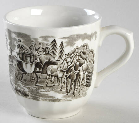 Royal Mail Brown (White Background) Mug