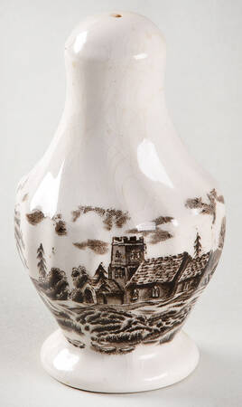 Royal Mail Brown (White Background) Salt Shaker