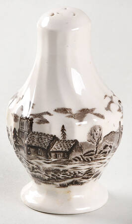 Royal Mail Brown (White Background) Pepper Shaker