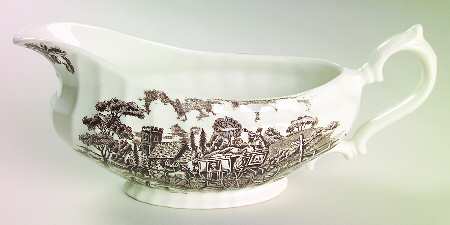 Royal Mail Brown (White Background) Gravy Boat