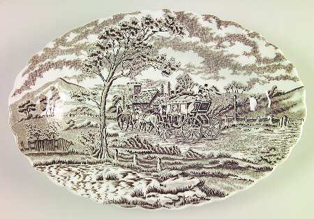 Royal Mail Brown (White Background) Relish/Gravy Underplate