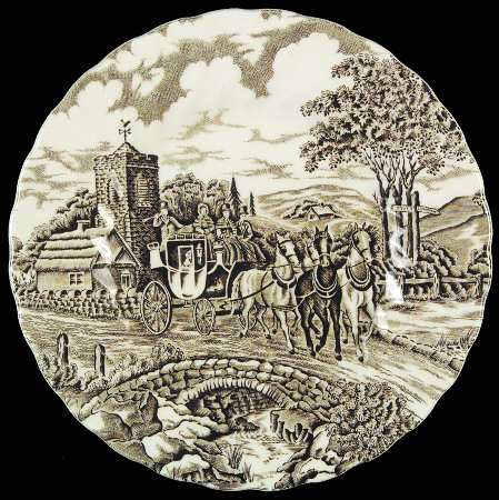 Royal Mail Brown (White Background) Bread & Butter Plate