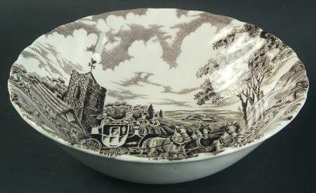 Royal Mail Brown (White Background) Coupe Cereal Bowl